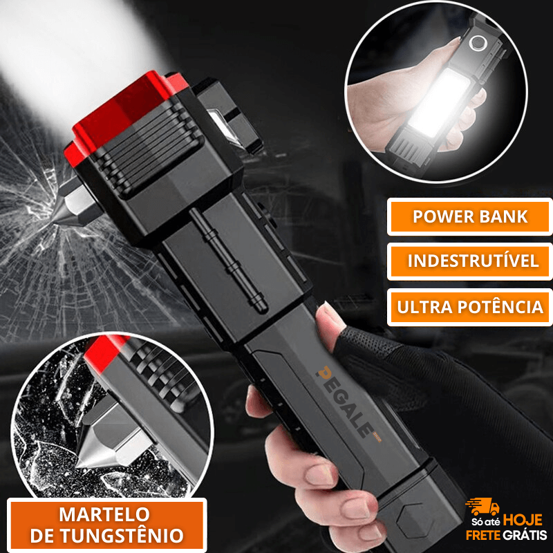 Lanterna Tática Indestrutível 4 em 1 - Ultra Potência - Compre 01 LEVE 02 - ÚLTIMO DIA NA PROMOÇÃO