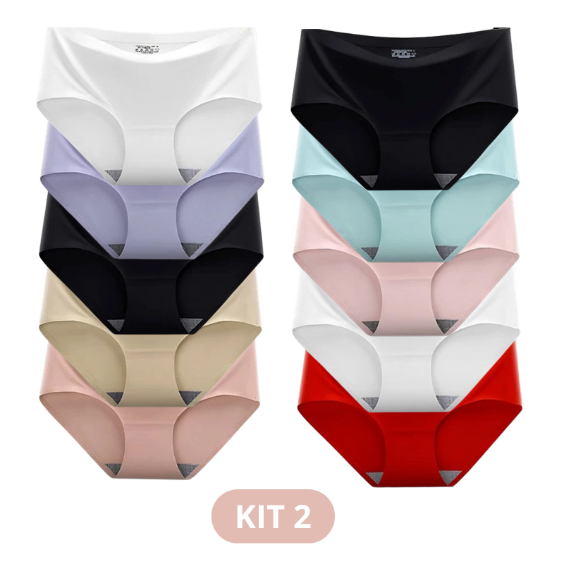 [LEVE 10 PELO VALOR DE 5] Calcinha Culot Confort™ Cos Alta [NA COMPRA DE 5 LEVE MAIS 5 TOTALMENTE GRATIS]