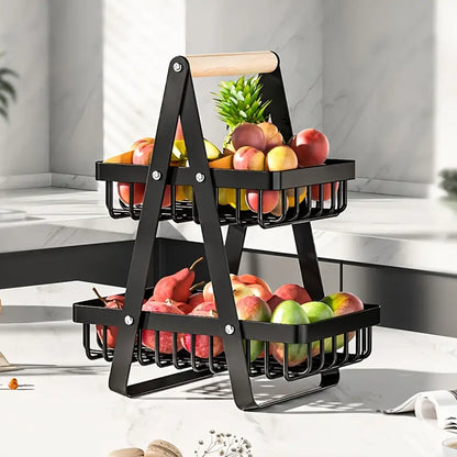 Frutify - Fruteira de Mesa Premium Aramado 2 ou 3 Andar
