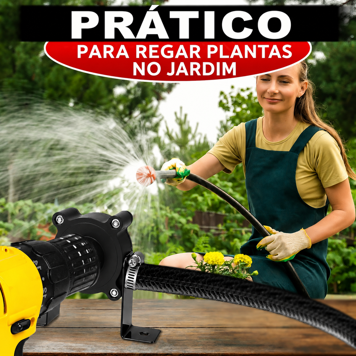 TurboFlux™ – Bomba Portátil para Furadeira