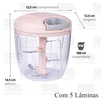 Triturador Manual Multiuso de Alimento