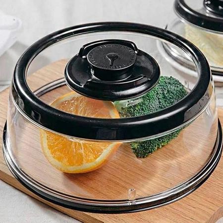 FreshTamp - Tampa Vedadora a Vácuo Protetora de Alimentos - Entrega Grátis