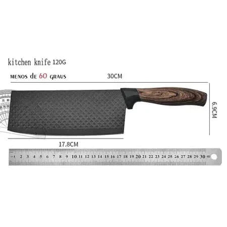 Conjunto De Facas Inox 6 Peças Antiaderente Para Cozinha